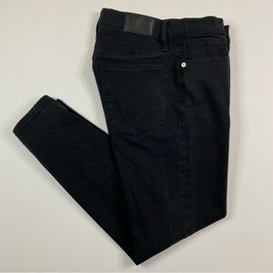 Madewell Mid Rise Skinny Jeans Women's‎ 27x25 Black Denim Stretch